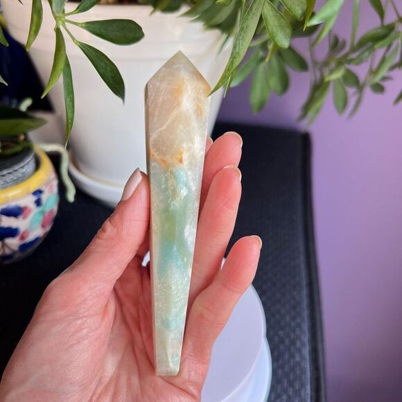 Caribbean Calcite Crystal Meditation‎ Wand (7) - Picture 2 of 9